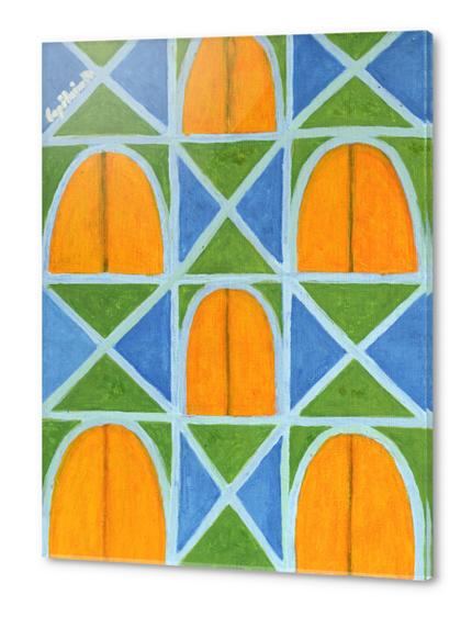 Lighted Arched Windows Pattern  Acrylic prints by Heidi Capitaine