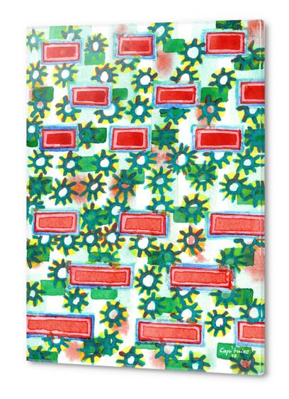 Sunshine between Blocks Pattern  Acrylic prints by Heidi Capitaine