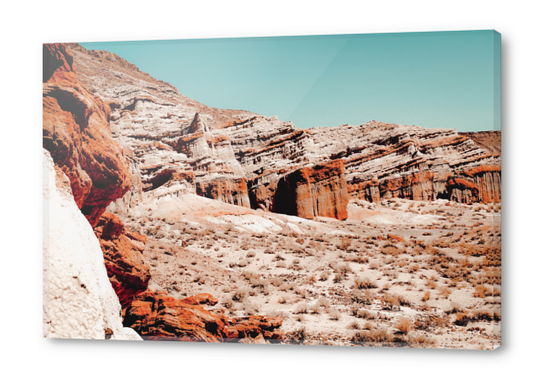 Mountain in the desert at Red Rock Canyon State Park California USA Acrylic prints by Timmy333