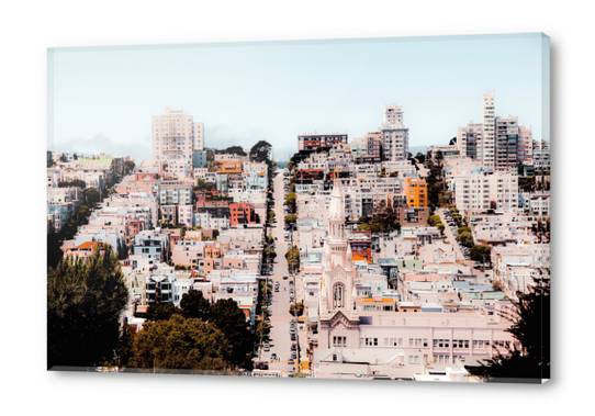 Road and building in the city at San Francisco California USA  Acrylic prints by Timmy333