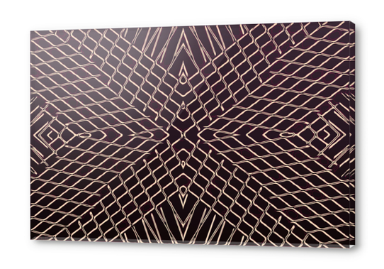 geometric symmetry line pattern abstract in brown Acrylic prints by Timmy333