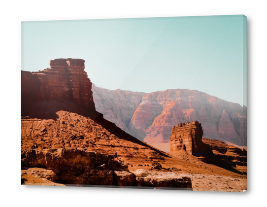 Desert and sandstone with blue sky in summer in Utah USA Acrylic prints by Timmy333