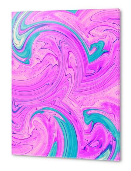 pink and blue spiral painting texture abstract background Acrylic prints by Timmy333