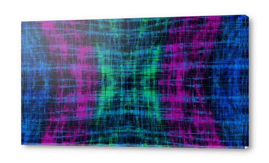 pink blue green line pattern abstract background Acrylic prints by Timmy333