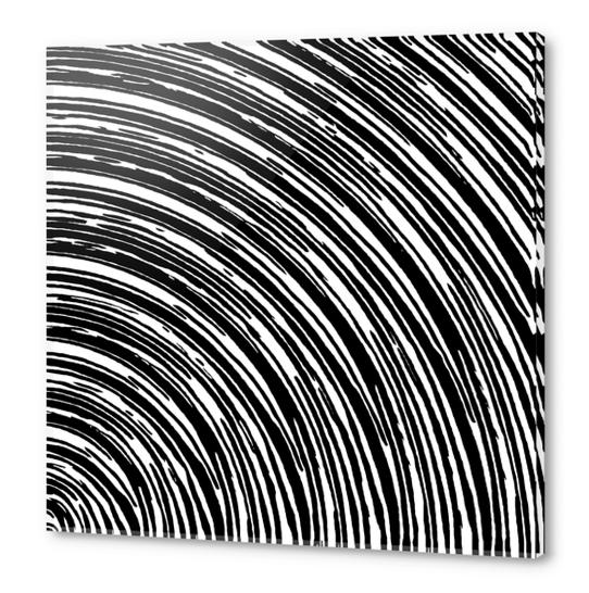 black and white circle curly line pattern abstract  Acrylic prints by Timmy333