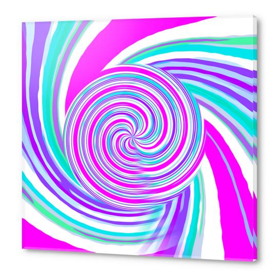 pink blue and purple curly line pattern abstract background Acrylic prints by Timmy333