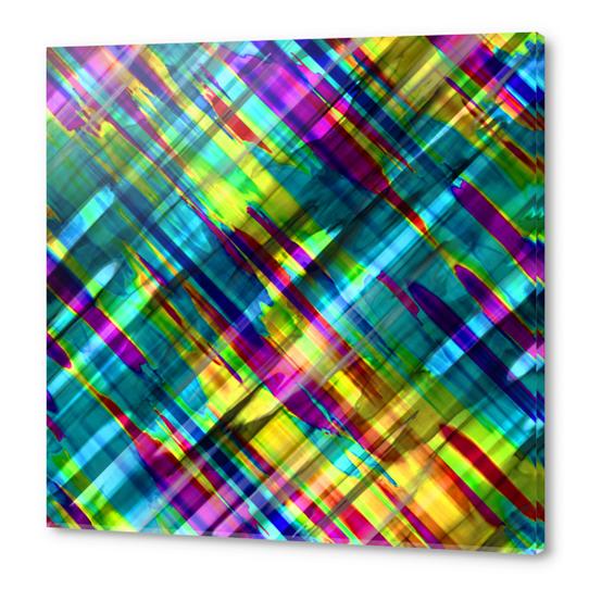 Colorful digital art splashing G72 Acrylic prints by MedusArt