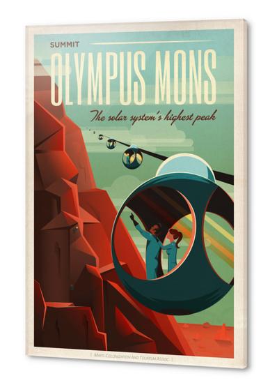 SpaceX Summit Olympus Mons - The Solar System's Highest Peak - SpaceX Mars Tourism Poster Acrylic prints by Space Travel