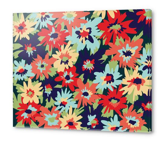 Alexa Floral  Acrylic prints by Lisa Guen Design