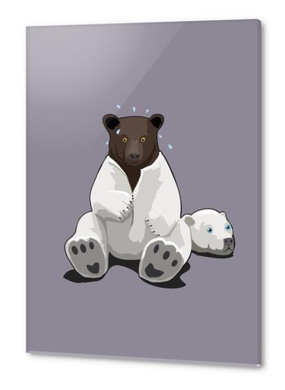 Fake Bear Acrylic prints by Alex Xela