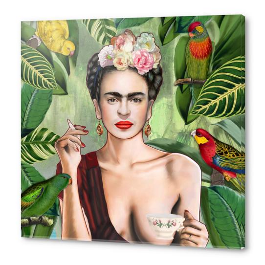 Frida con amigos Acrylic prints by Nettsch