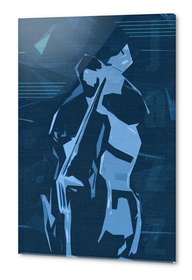 Jazz Contrabass Poster Acrylic prints by cinema4design