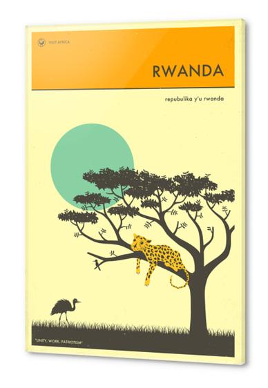 VISIT RWANDA Acrylic prints by Jazzberry Blue