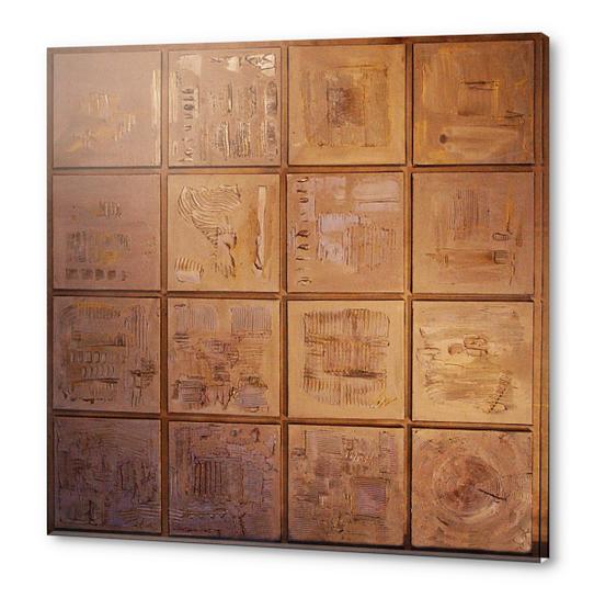 Wood Squares Acrylic prints by di-tommaso