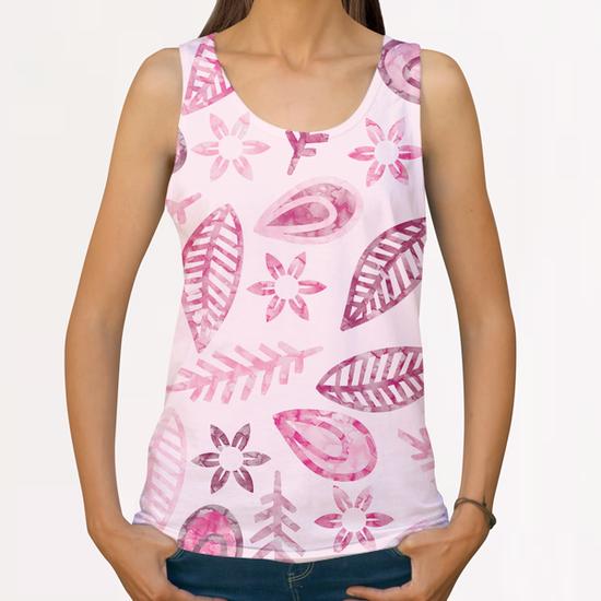 Watercolor Floral X 0.7 All Over Print Tanks by Amir Faysal