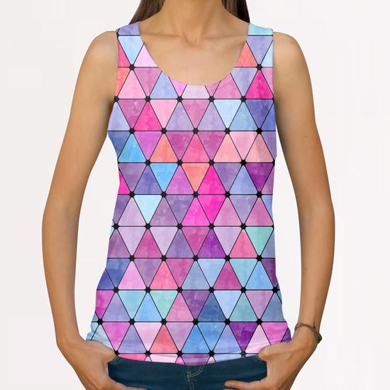 Lovely Geometric Background #2 All Over Print Tanks by Amir Faysal