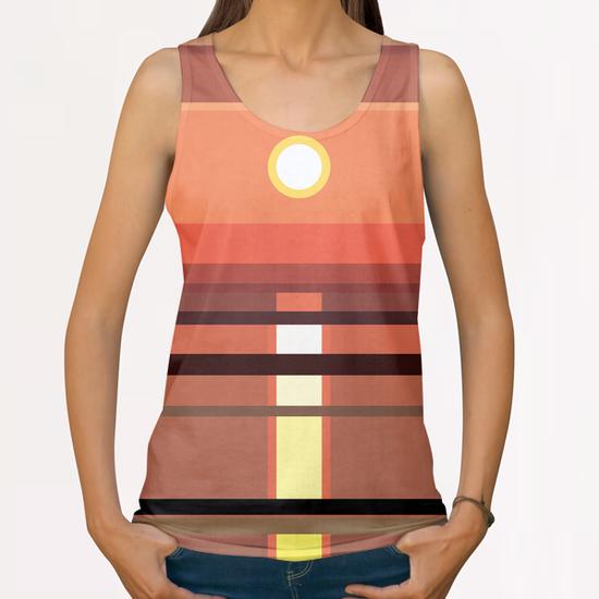 Minimalist landscape III All Over Print Tanks by Vitor Costa