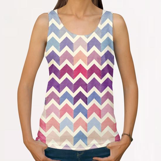 Lovely Chevron X 0.2 All Over Print Tanks by Amir Faysal