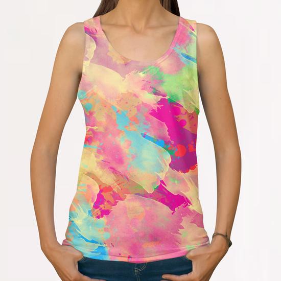 Abstract painting X 0.2 All Over Print Tanks by Amir Faysal