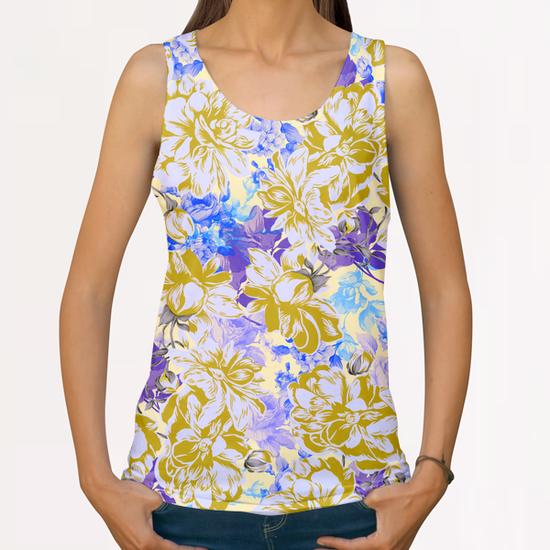 FLOWERY II All Over Print Tanks by mmartabc