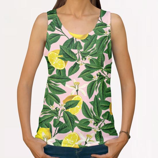 Lemonade All Over Print Tanks by Uma Gokhale