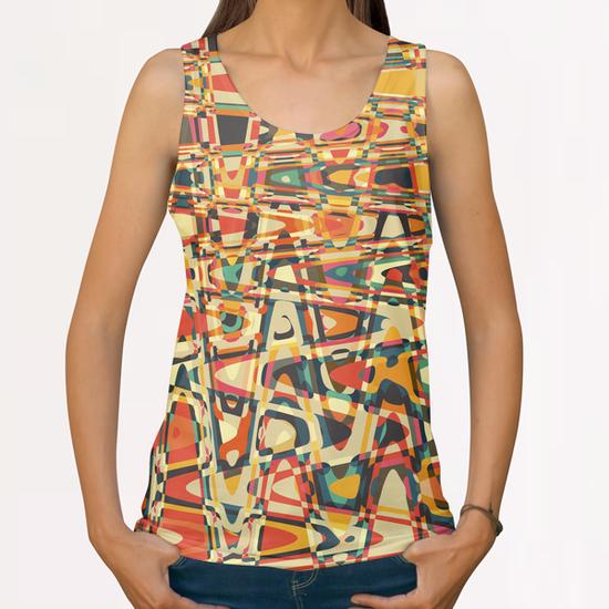 Retro Ondulation 2 All Over Print Tanks by Vic Storia