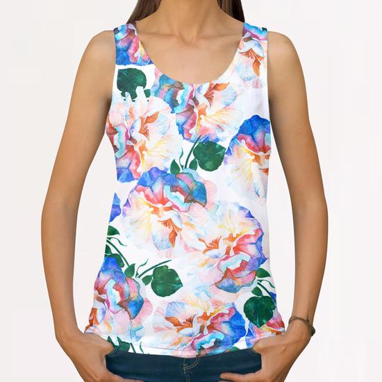 Wild Flora All Over Print Tanks by Uma Gokhale