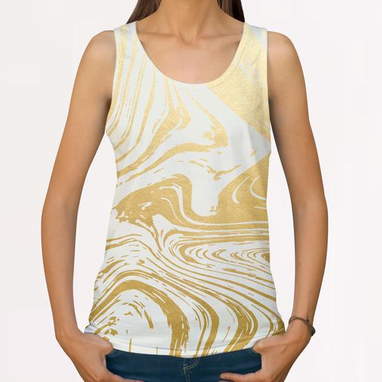 Gold Rush All Over Print Tanks by Uma Gokhale