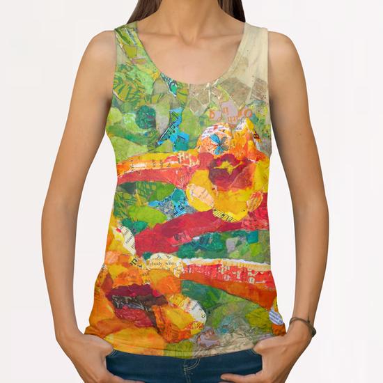 Trumpet Vine All Over Print Tanks by Elizabeth St. Hilaire