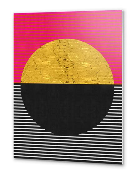 Geometric and golden art Metal prints by Vitor Costa