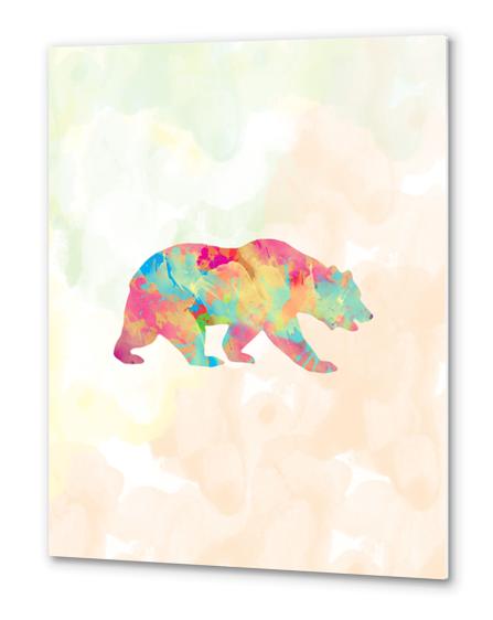 Abstract Bear X 0.1 Metal prints by Amir Faysal