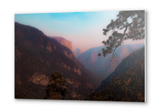 sunset at Yosemite national park California USA Metal prints by Timmy333