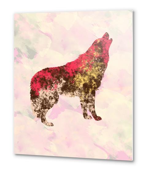 Abstract Wolf Metal prints by Amir Faysal