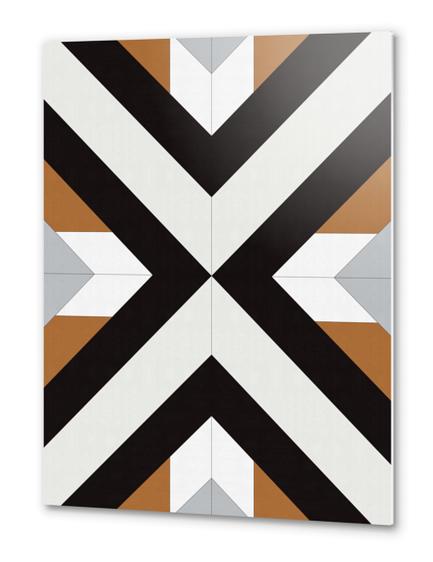 Dynamic geometric pattern II Metal prints by Vitor Costa