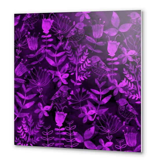 Abstract Botanical Garden X 0.1 Metal prints by Amir Faysal