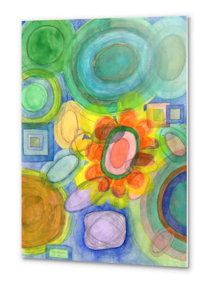 A closer Look at the Flower  Universe  Metal prints by Heidi Capitaine