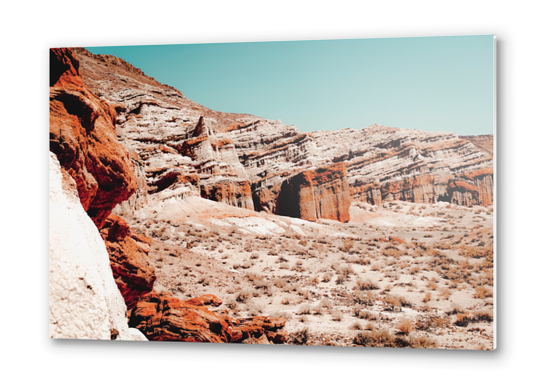 Mountain in the desert at Red Rock Canyon State Park California USA Metal prints by Timmy333