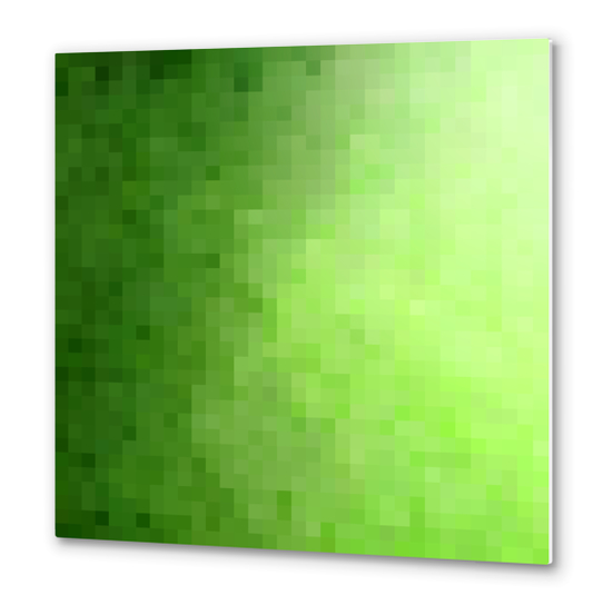 graphic design geometric pixel square pattern abstract background in green Metal prints by Timmy333