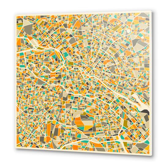 BERLIN MAP 1 Metal prints by Jazzberry Blue