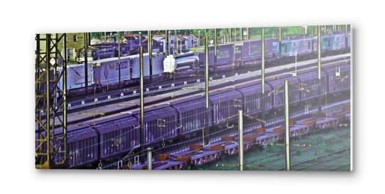 Color train 4 Metal prints by Stefan D