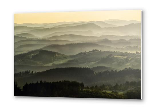 Lazy afternoon in Beskidy Metal prints by Jarek Blaminsky