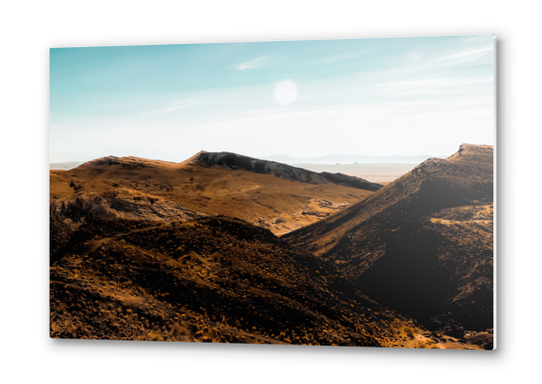 summer desert with blue sky at Red Rock Canyon state park, California, USA Metal prints by Timmy333