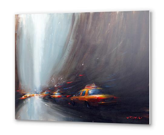 Taxi sliders Metal prints by Vantame