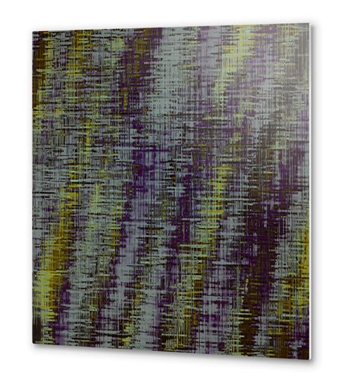 yellow blue and brown painting texture abstract background Metal prints by Timmy333