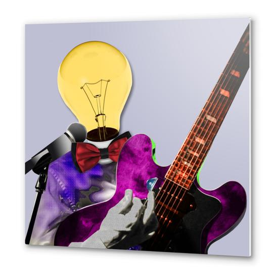 Guitarist Metal prints by Kapoudjian