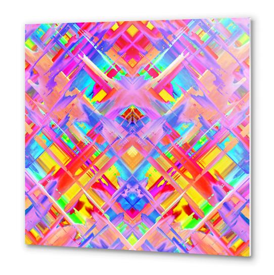 Colorful digital art splashing G470 Metal prints by MedusArt