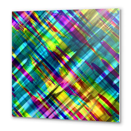 Colorful digital art splashing G72 Metal prints by MedusArt