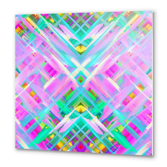 Colorful digital art splashing G473 Metal prints by MedusArt