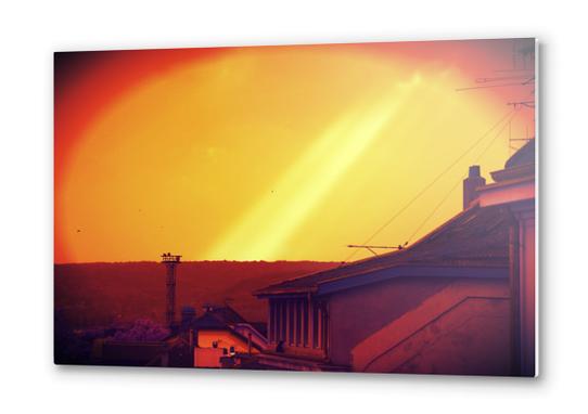 Sky and spot: Le dôme Metal prints by Stefan D