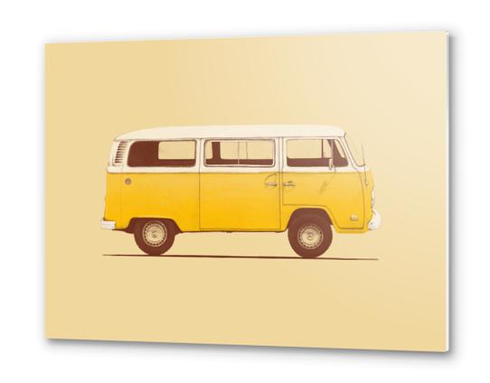 Yellow Van Metal prints by Florent Bodart - Speakerine